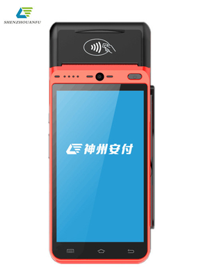 طابعة عالية السرعة 5.5 بوصة تعمل بنظام Android Smart POS تدعم 4G Wifi